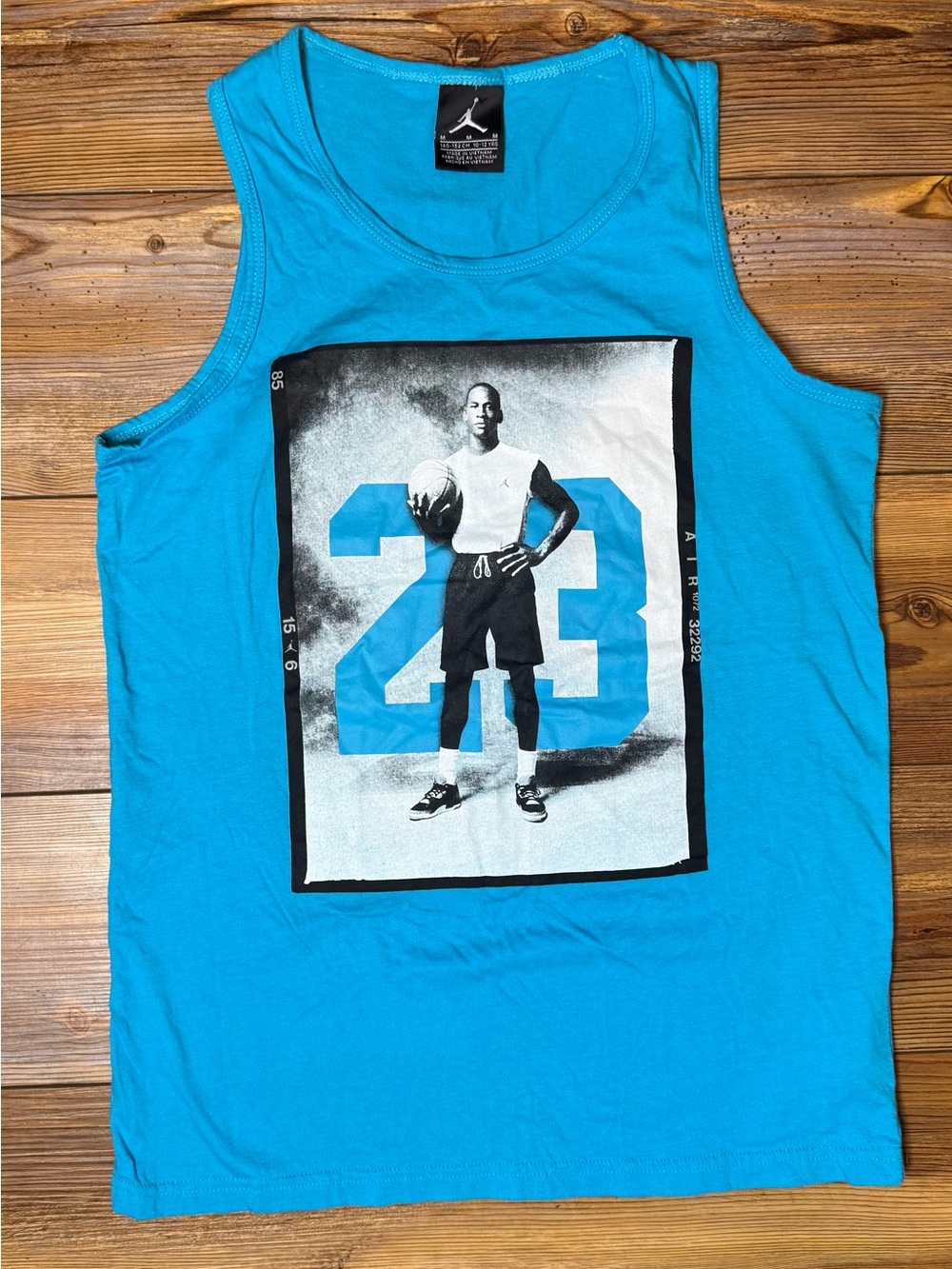 Jordan 23 Graphic Tank Top Boys Medium Blue Sleeveless Shirt